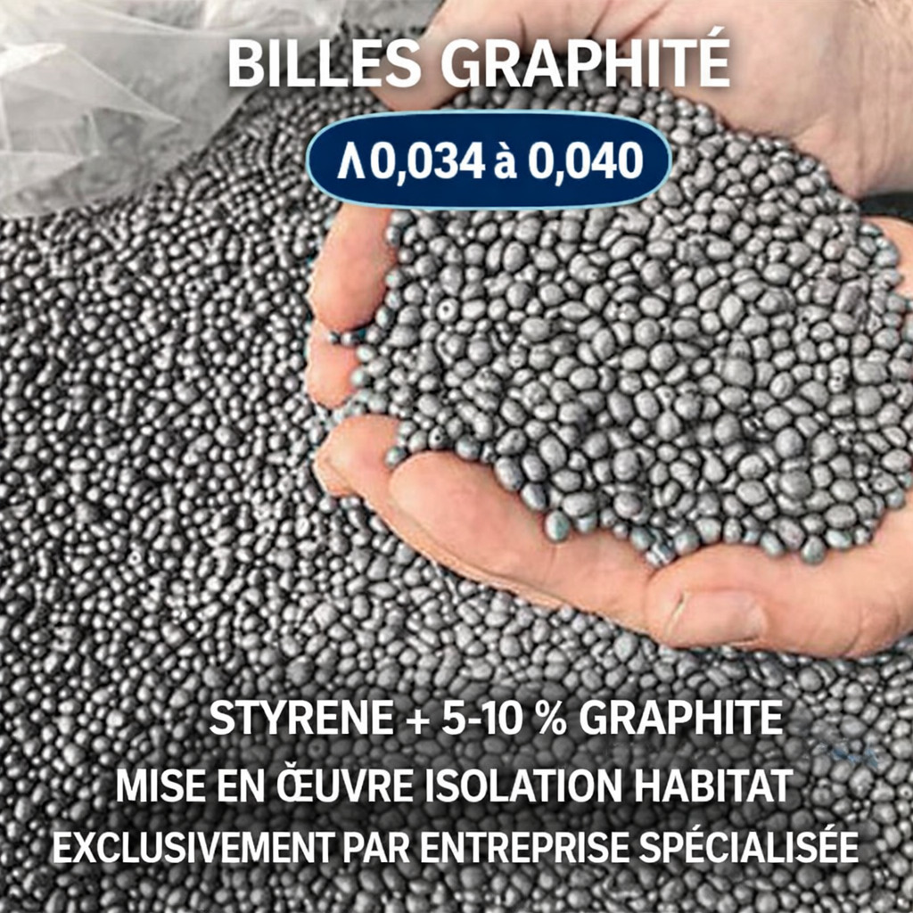 Billes Polystyrène Graphite